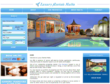 Tablet Screenshot of luxuryrentalsmalta.com